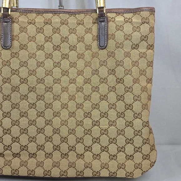 ✨️GUCCI GG Canvas Web Sherry Line Tote Bag - Picture 7 of 16